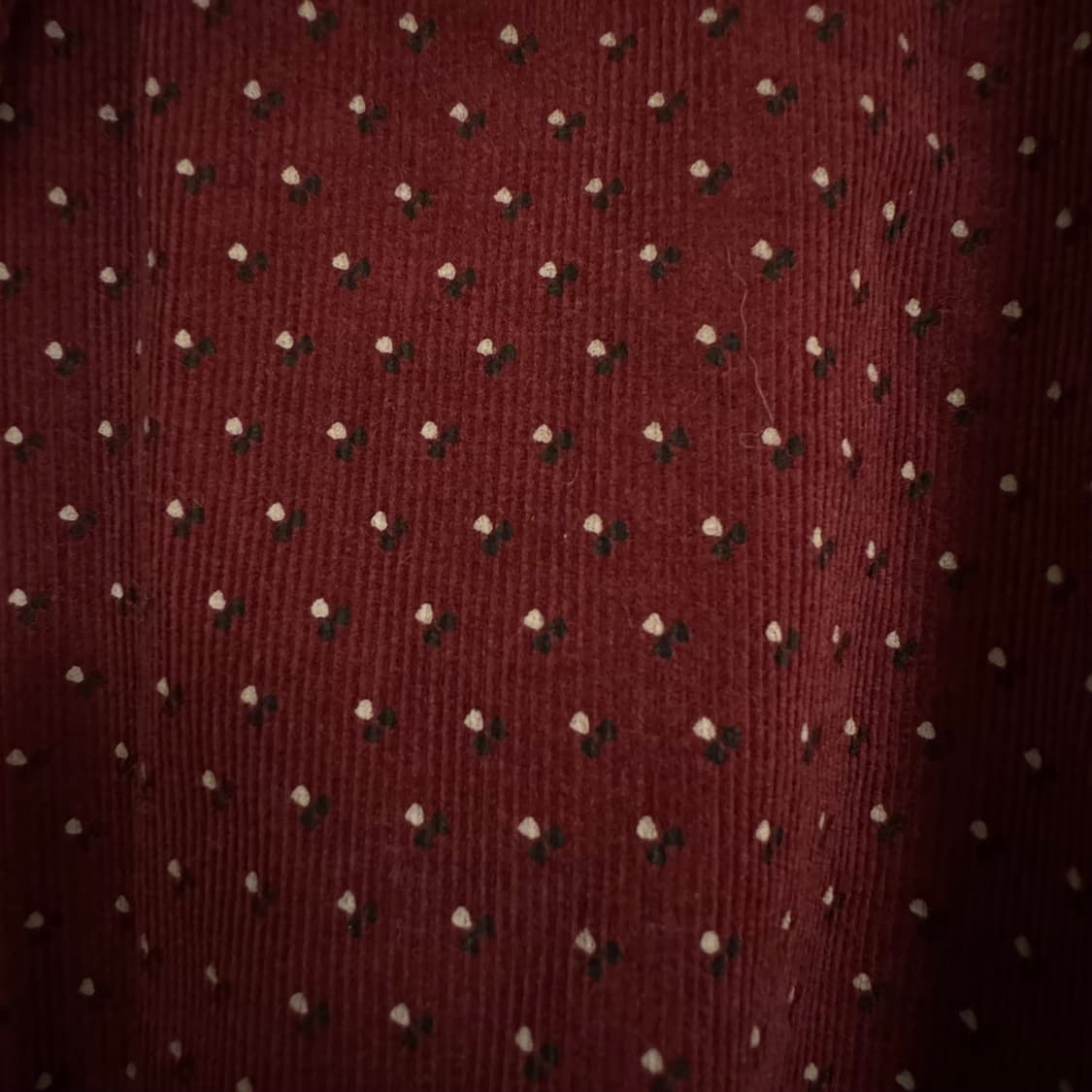 버건디 도트셔츠 100 상품이미지3