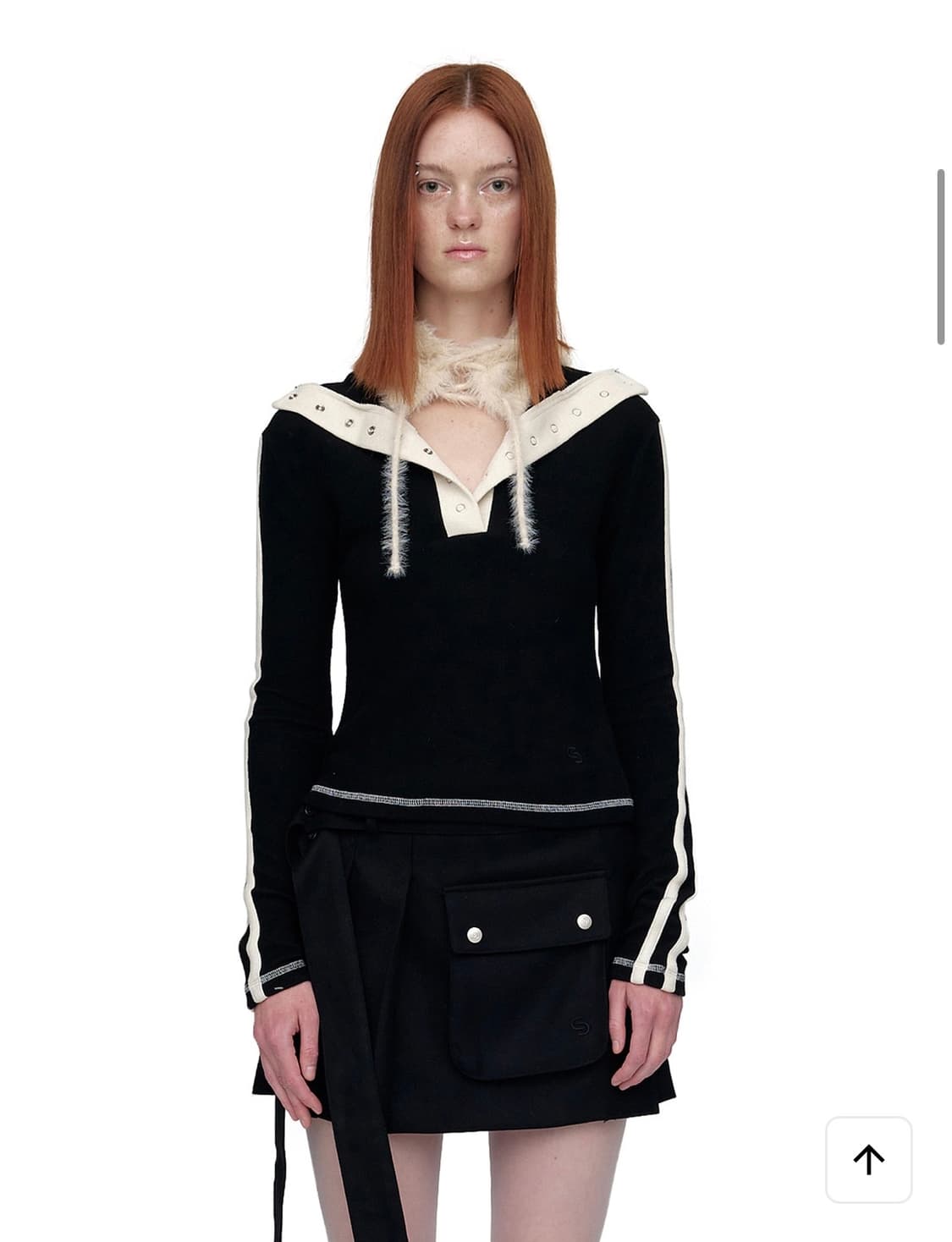 CERRIC COLOR SNAP BUTTON TOP 상품이미지1