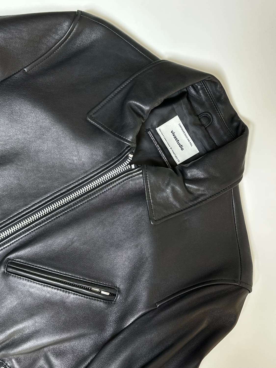 비바스튜디오 싱글 라이더 가죽 자켓 상품이미지1