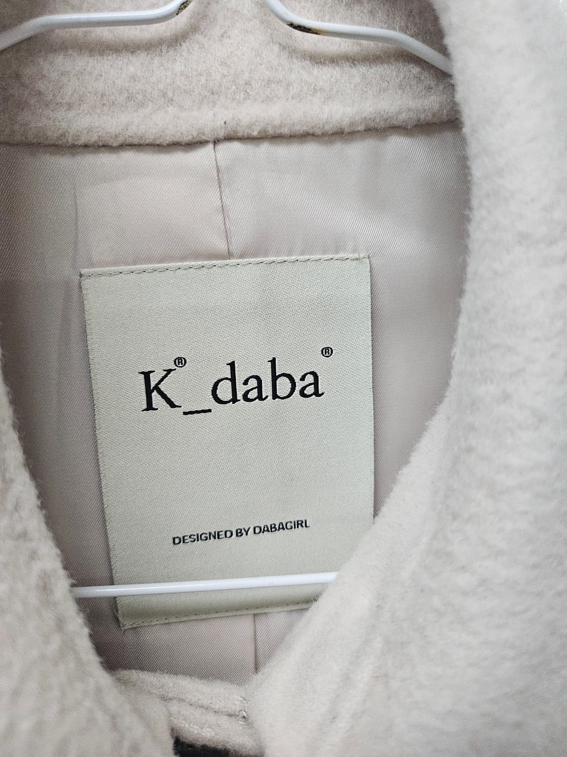 K'daba 크롭 울 코트 자켓 아이보리 핸드메이드  free 상품이미지3