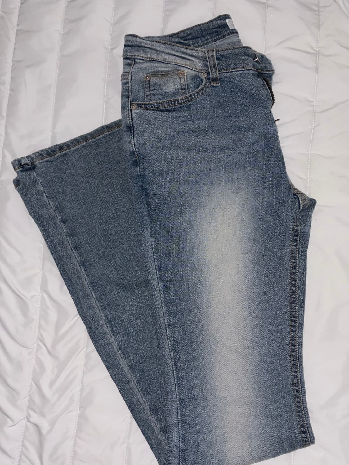 룩켓미 로우라이즈 부츠컷 데님 청바지 팬츠 상품이미지2