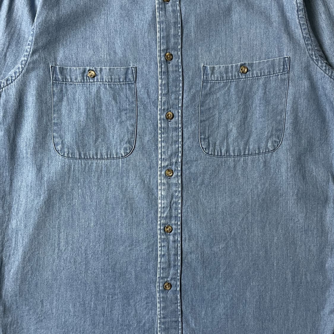 CLUB ROOM 클럽 룸 빈티지 다운버튼 코튼 데님 셔츠 A00708 상품이미지3