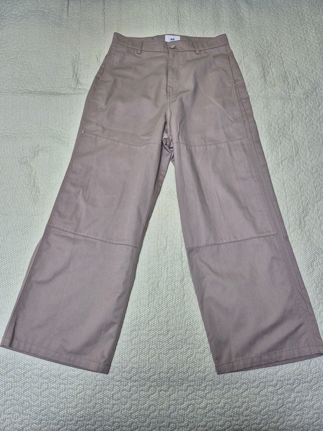 iey 이에이 pani side tuck pants beige m사이즈 상품이미지2