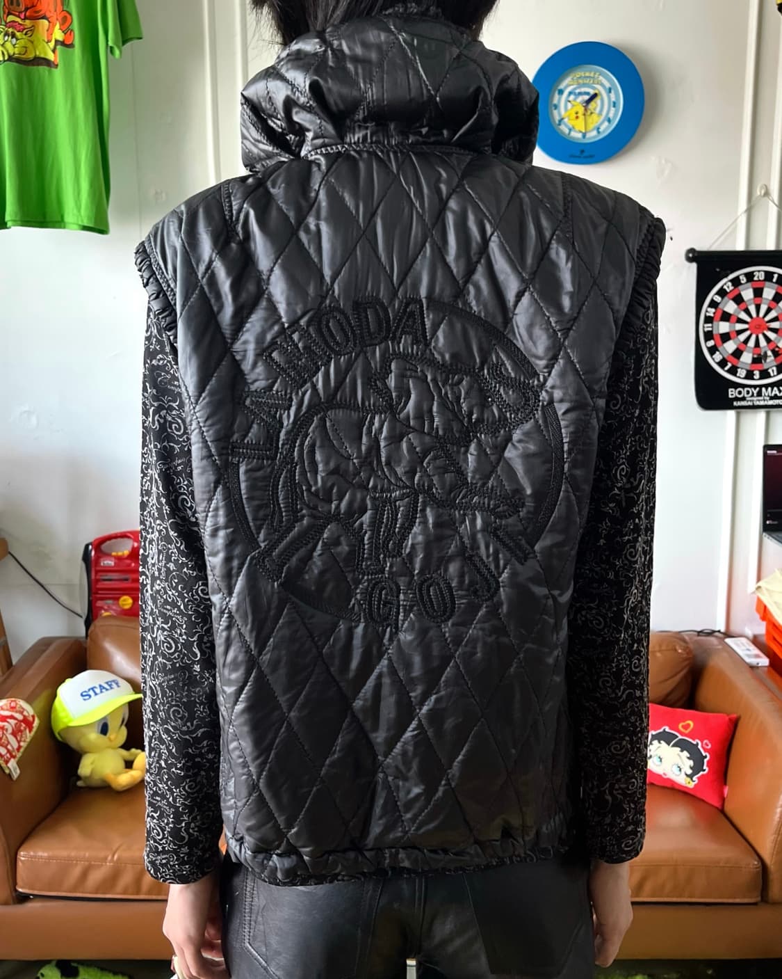 La Moda GOJI GK Leopard Qualting Vest 상품이미지4
