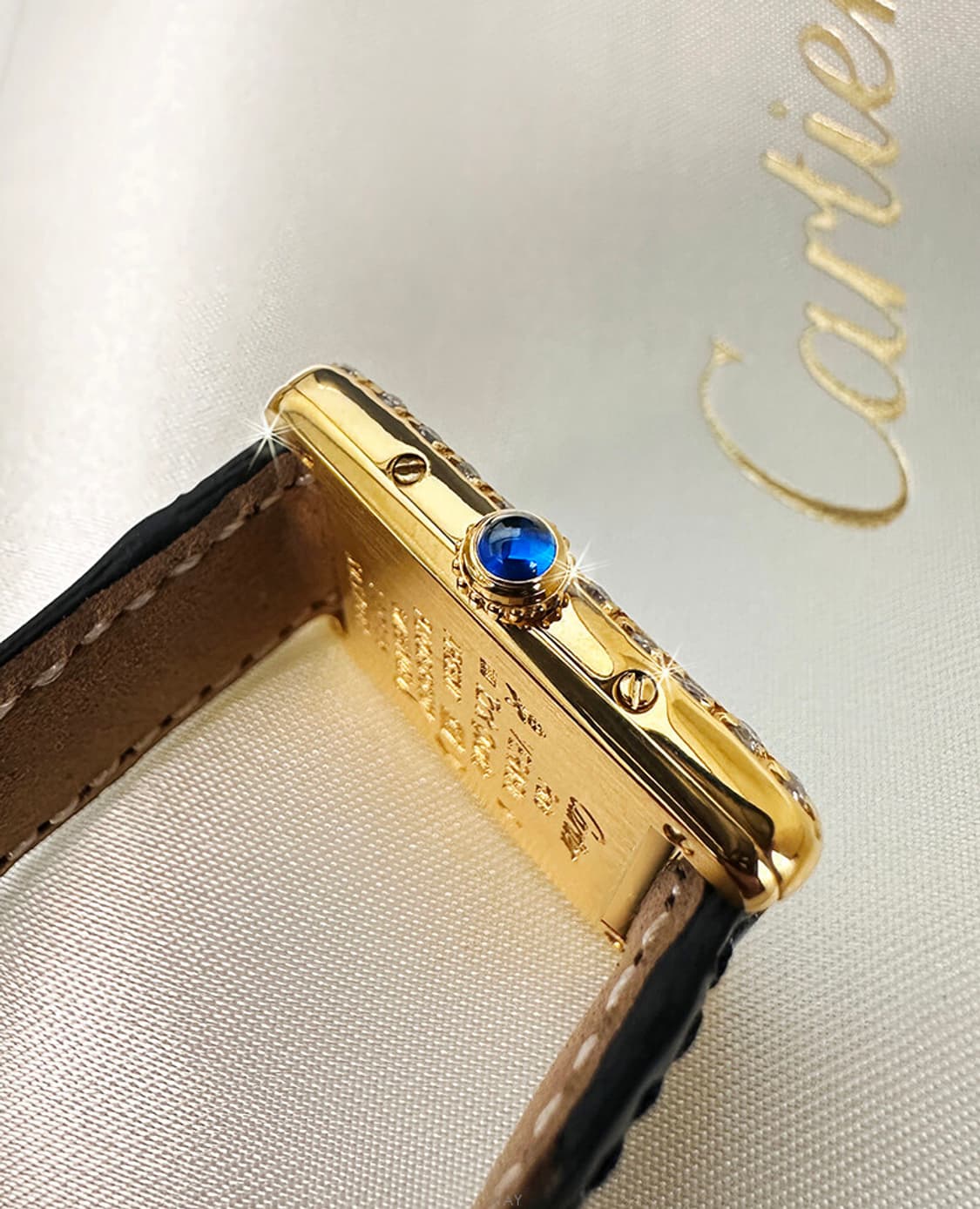 까르띠에 머스트 탱크 트리니티 다이얼 여성 다이아 카리나 시계 상품이미지6