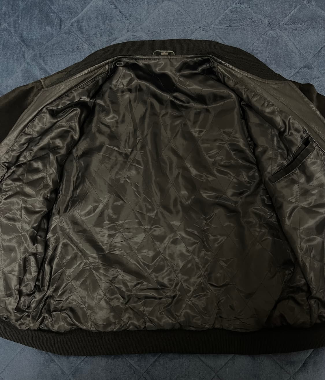 90's Heavy pig-leather suede bomber 상품이미지2