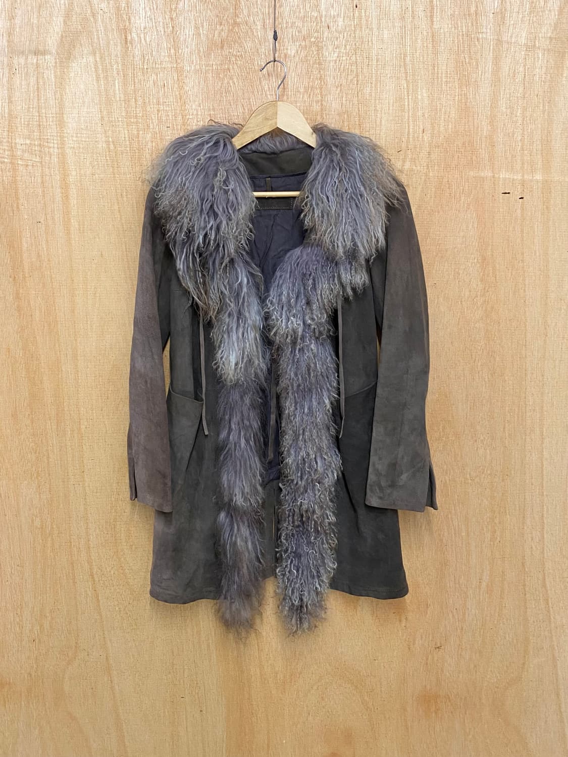 VTG fur suede coat 일본 빈티지 스웨이드 퍼 코트 상품이미지2