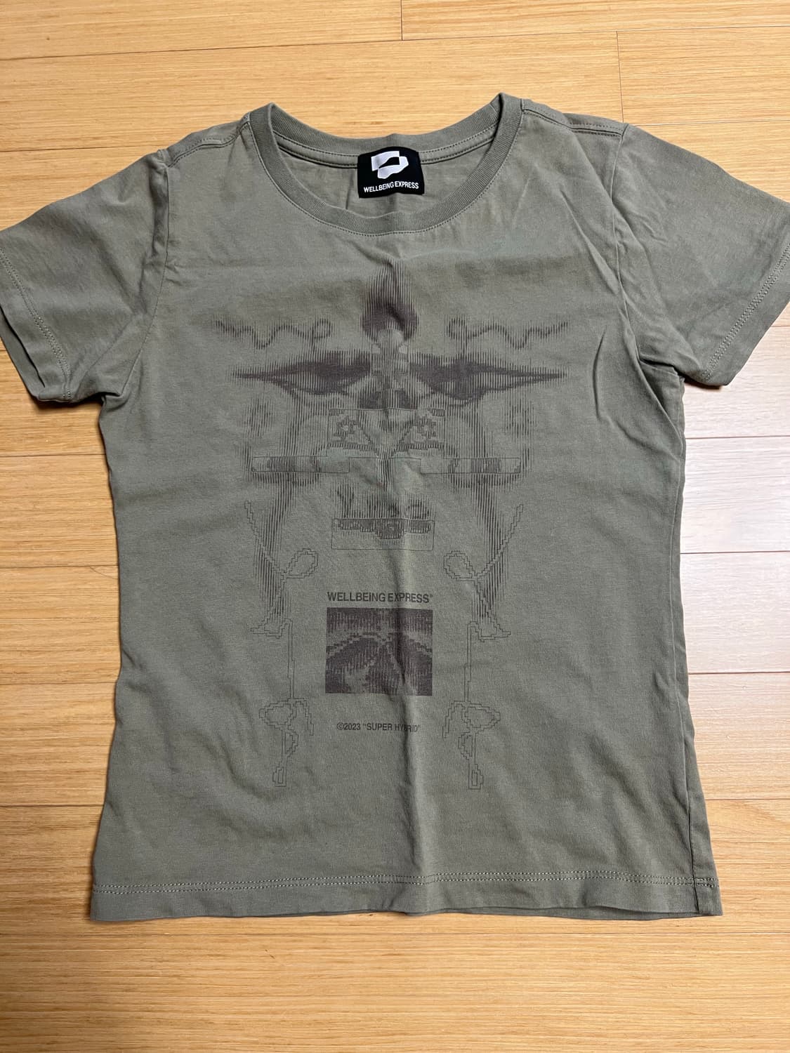 웰빙익스프레스 디지털 타투티 반팔 티셔츠 카키 S 상품이미지4