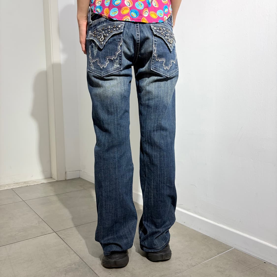 Miss Me 로우라이즈 펑크 데님 팬츠 상품이미지1