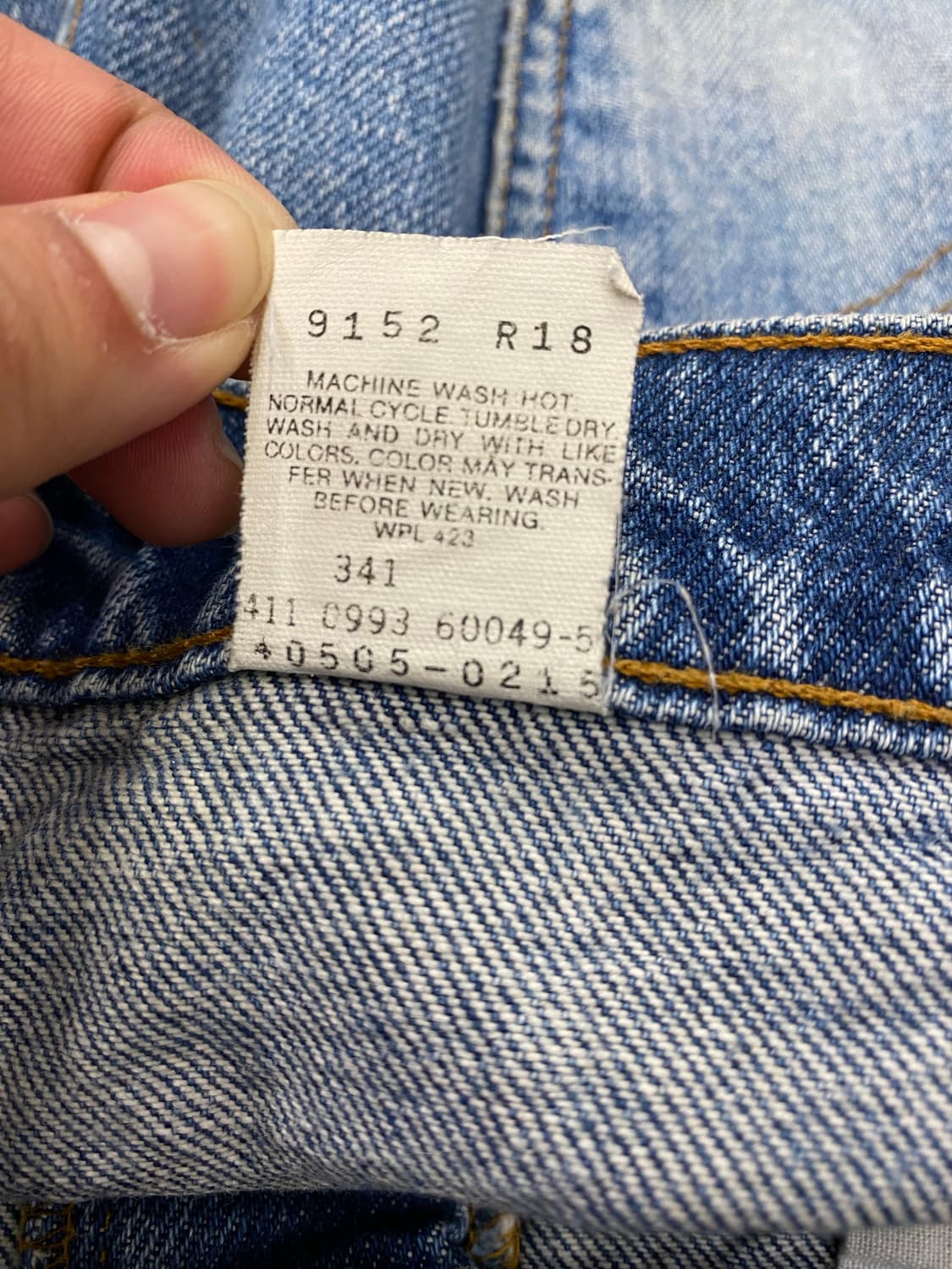 90s Levis 리바이스 505 오렌지탭 데님팬츠 상품이미지8