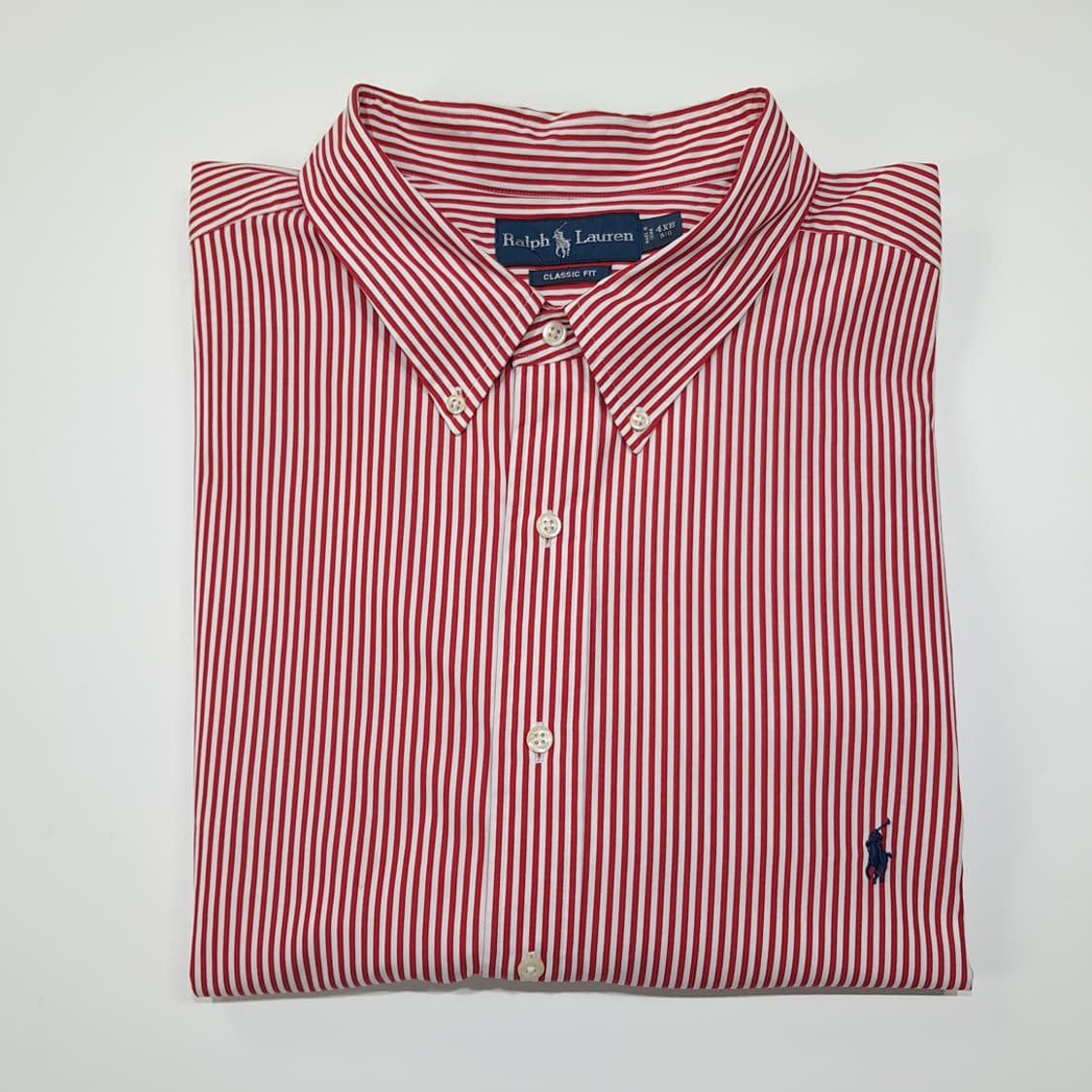 CL854 4XB 폴로 00s 박스핏 레드 스트라이프 셔츠 남방 상품이미지7