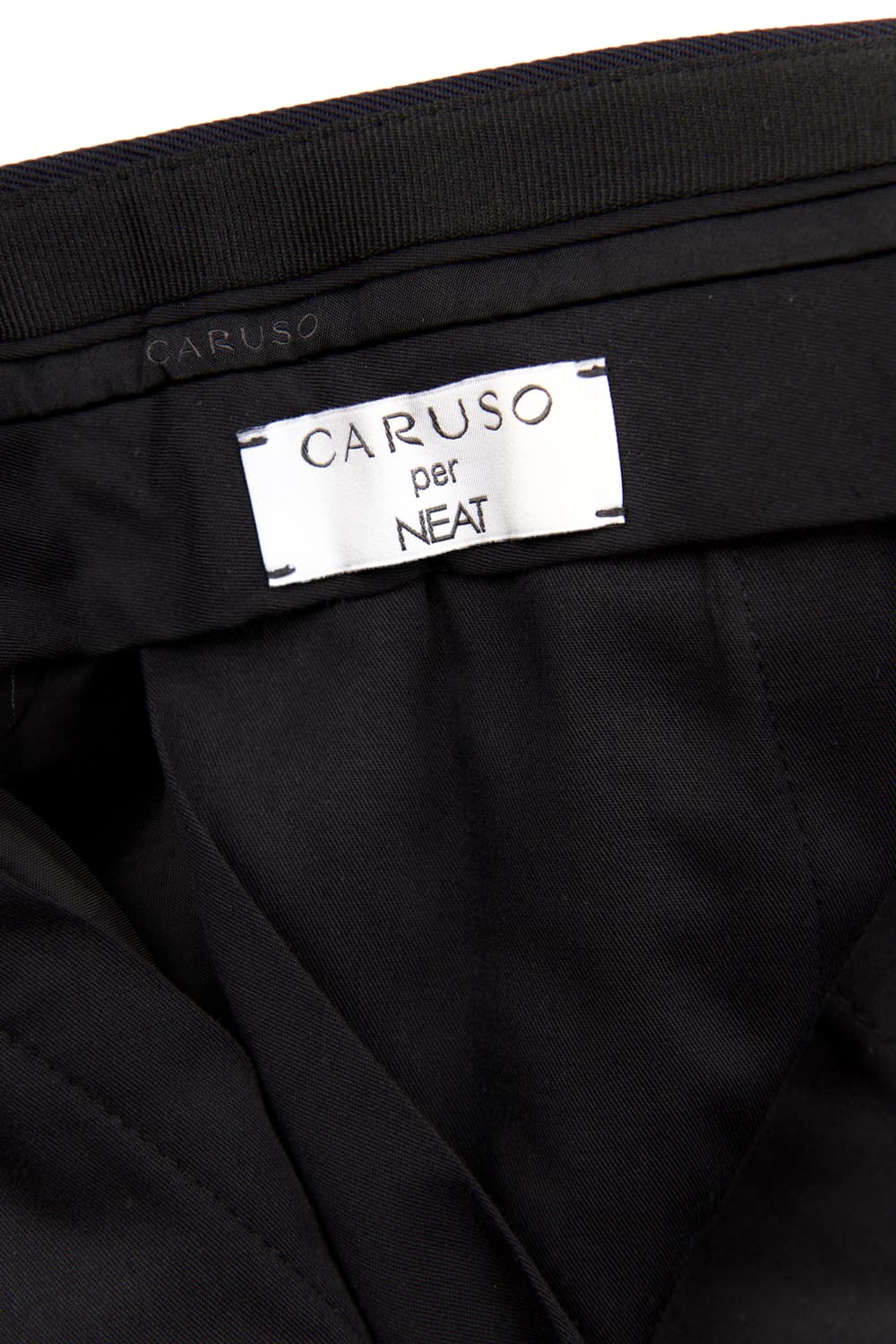 NEAT X CARUSO 2-Tuck Wool Trousers Navy 상품이미지7