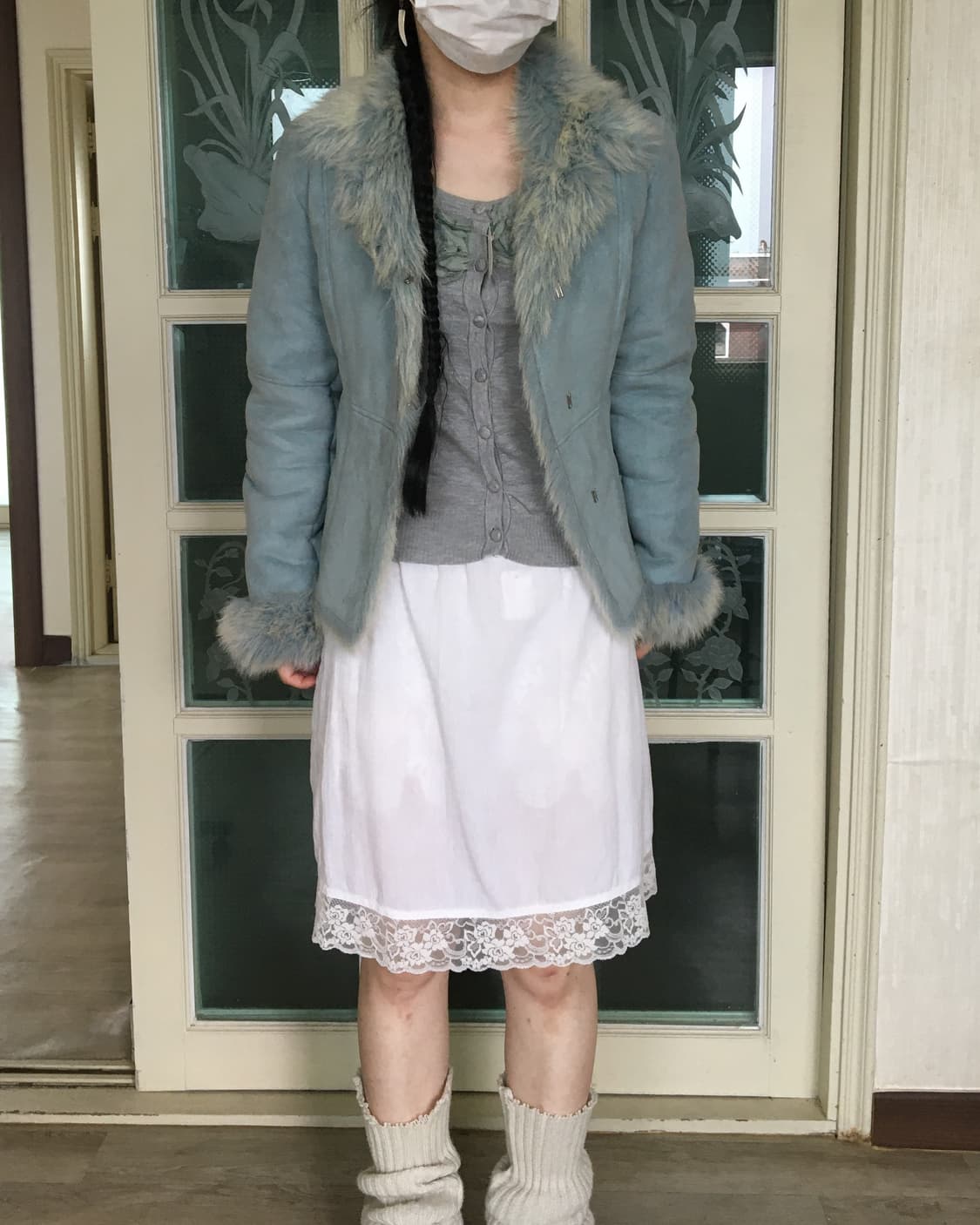 Fake fur blue mustang 상품이미지9