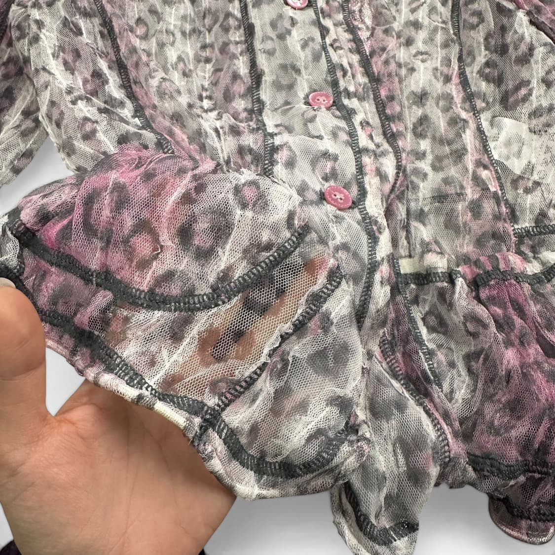 Pink Leopard See Through Jacket 상품이미지6