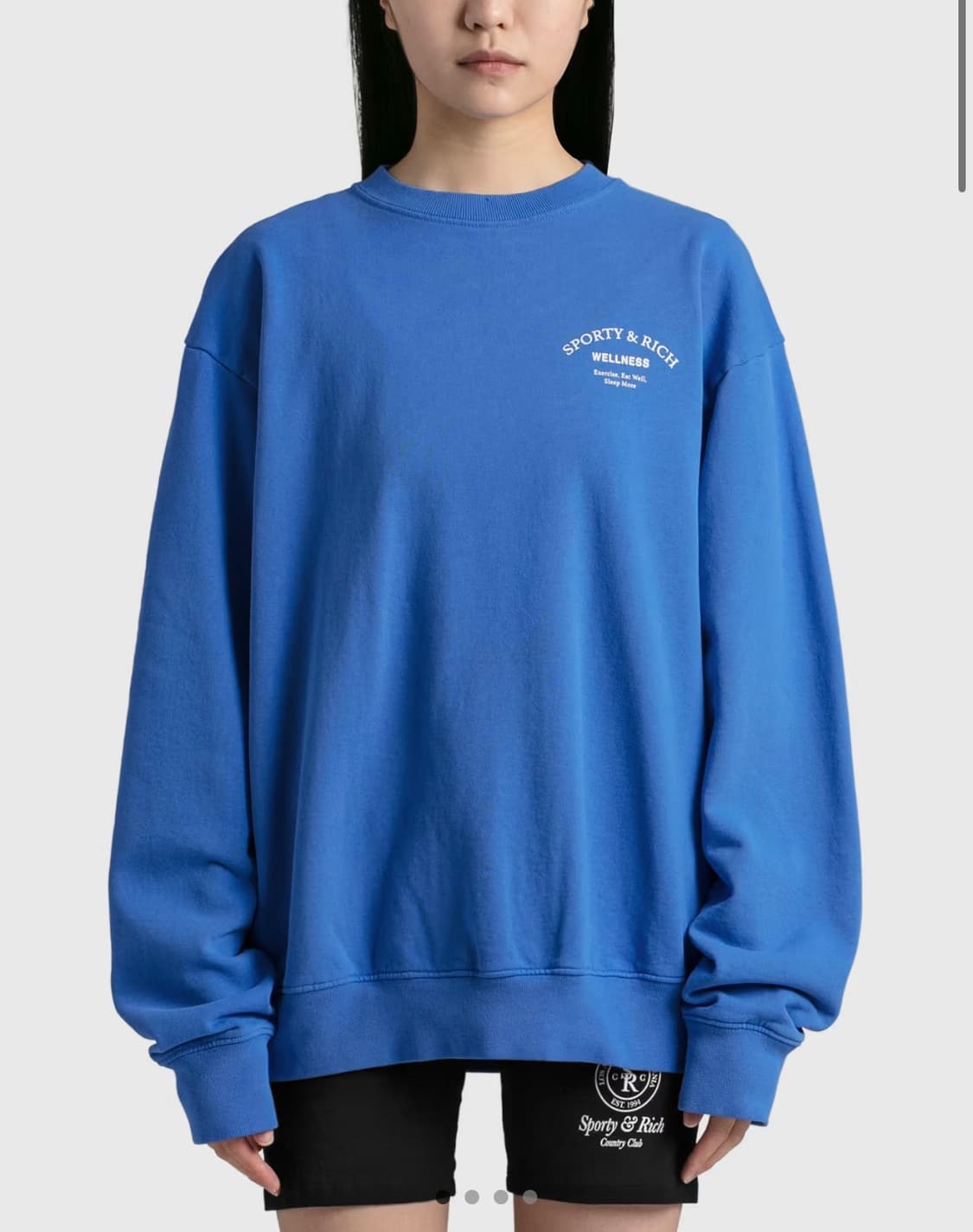 스포티앤리치 블루 맨투맨 M 상품이미지3