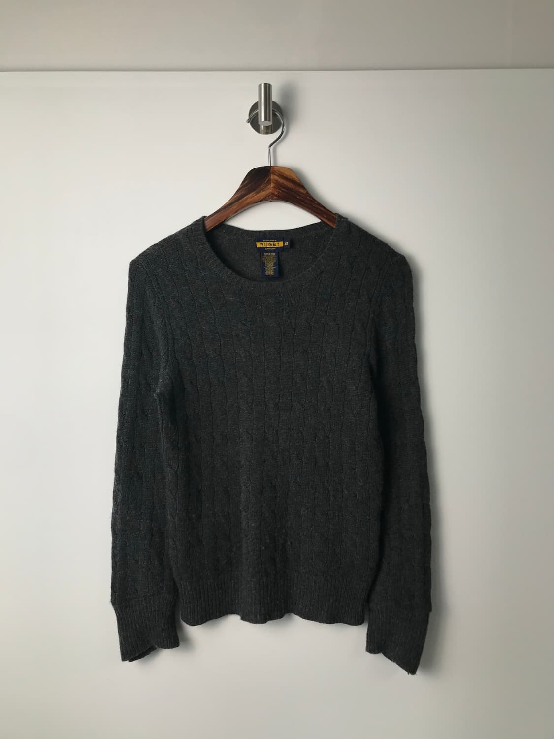 폴로 랄프로렌 럭비 차콜 꽈배기 니트 상품이미지2