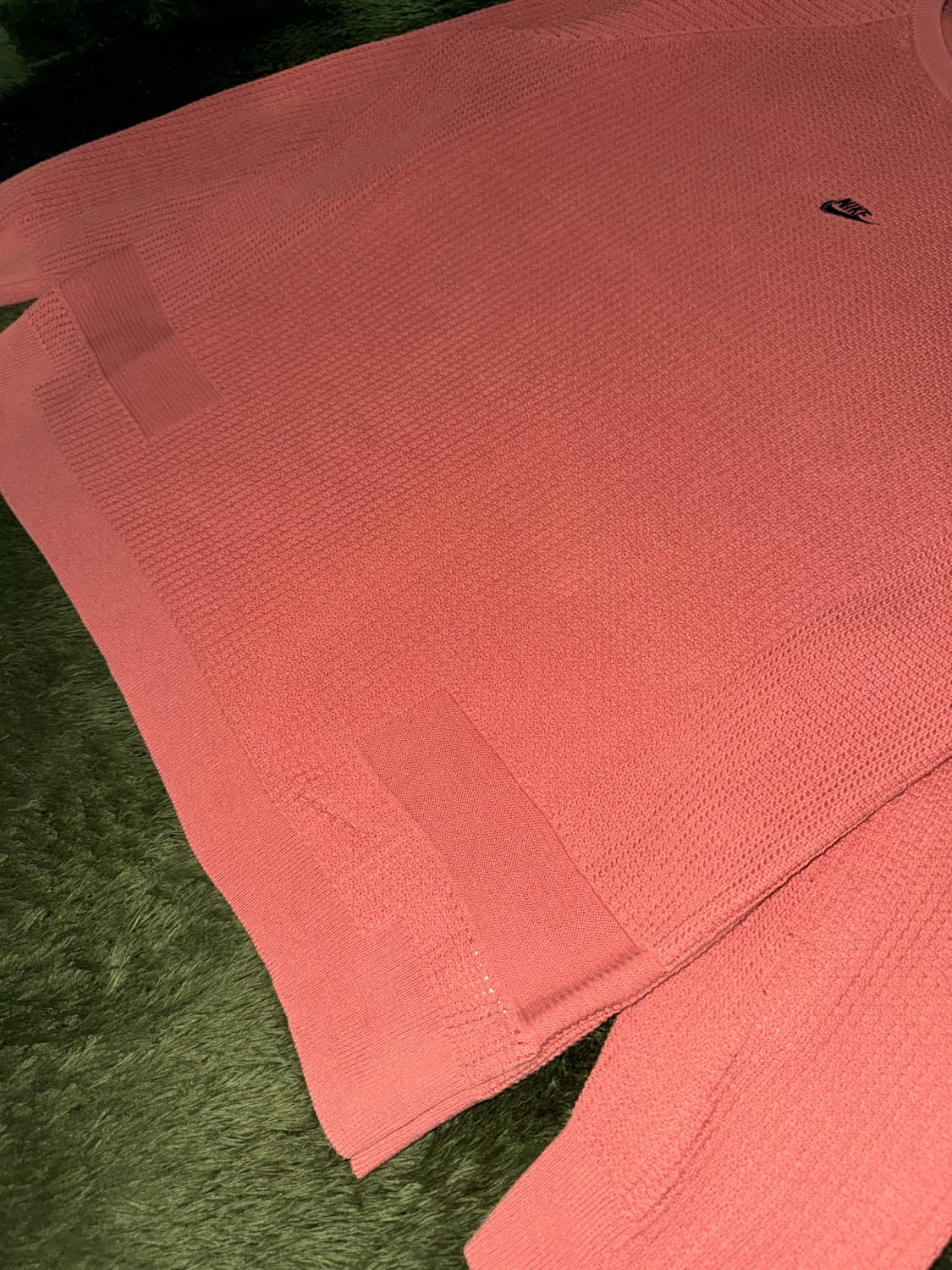 [XXL] 나이키 테크팩 클럽 로고 와플 니트 코랄 상품이미지5