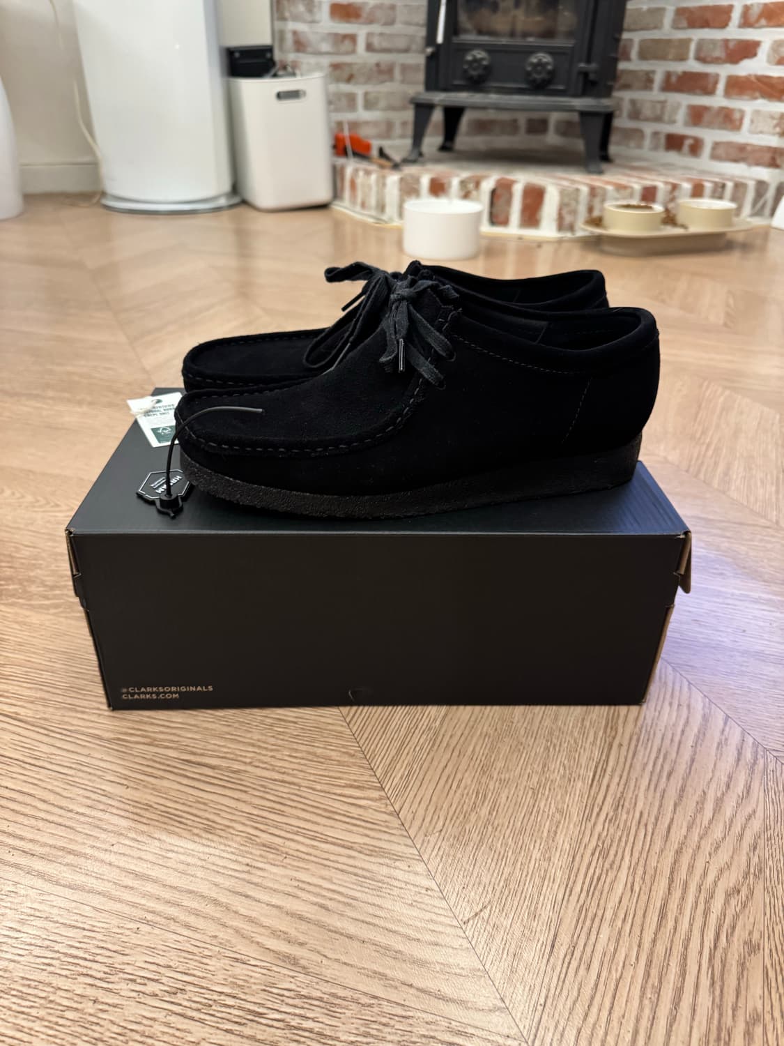 [UK9] 클락스 왈라비 블랙 스웨이드 미중고 상품이미지8