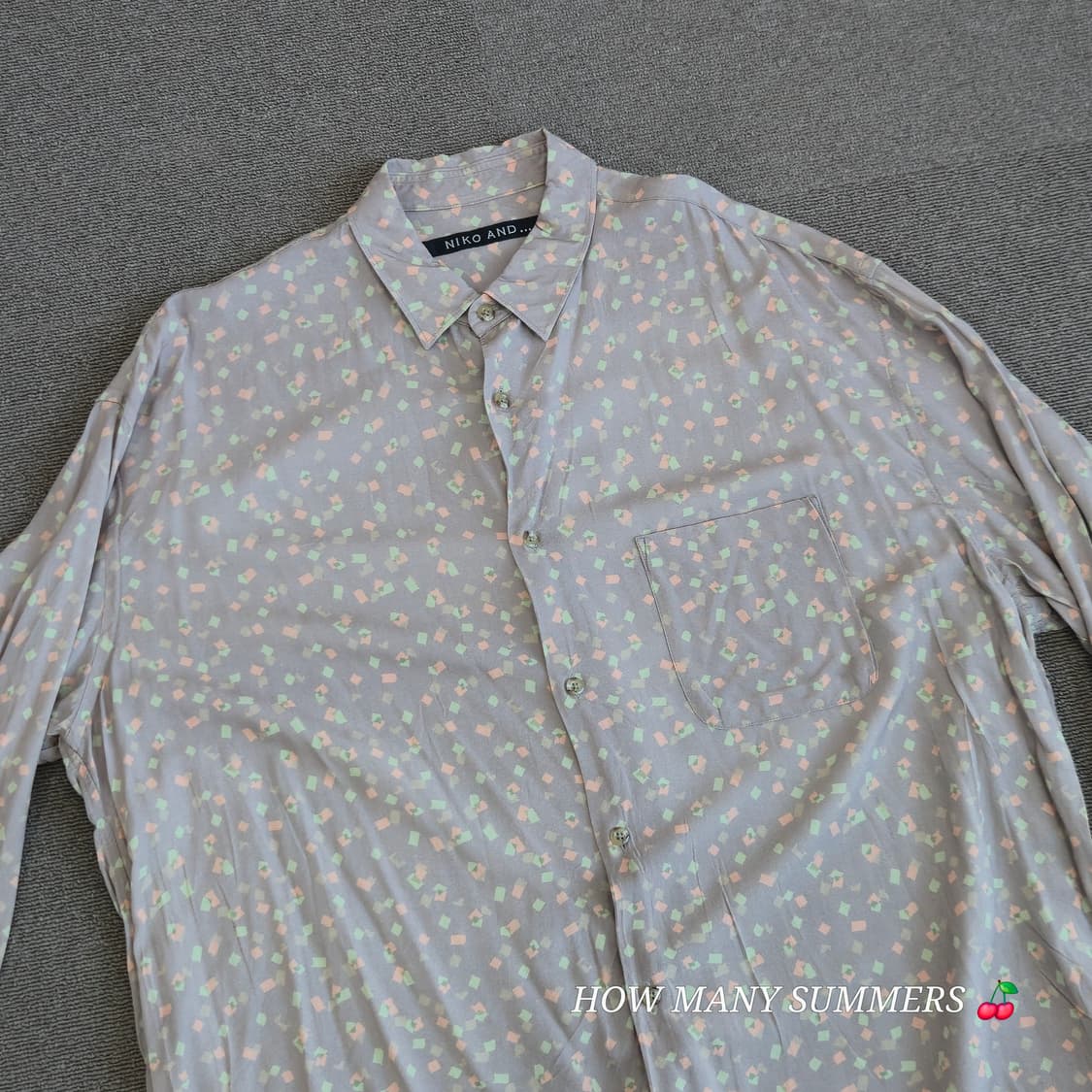 ​니코앤드(niko and) 유니크 패턴 레이온 100% 셔츠 L 일본판 상품이미지2