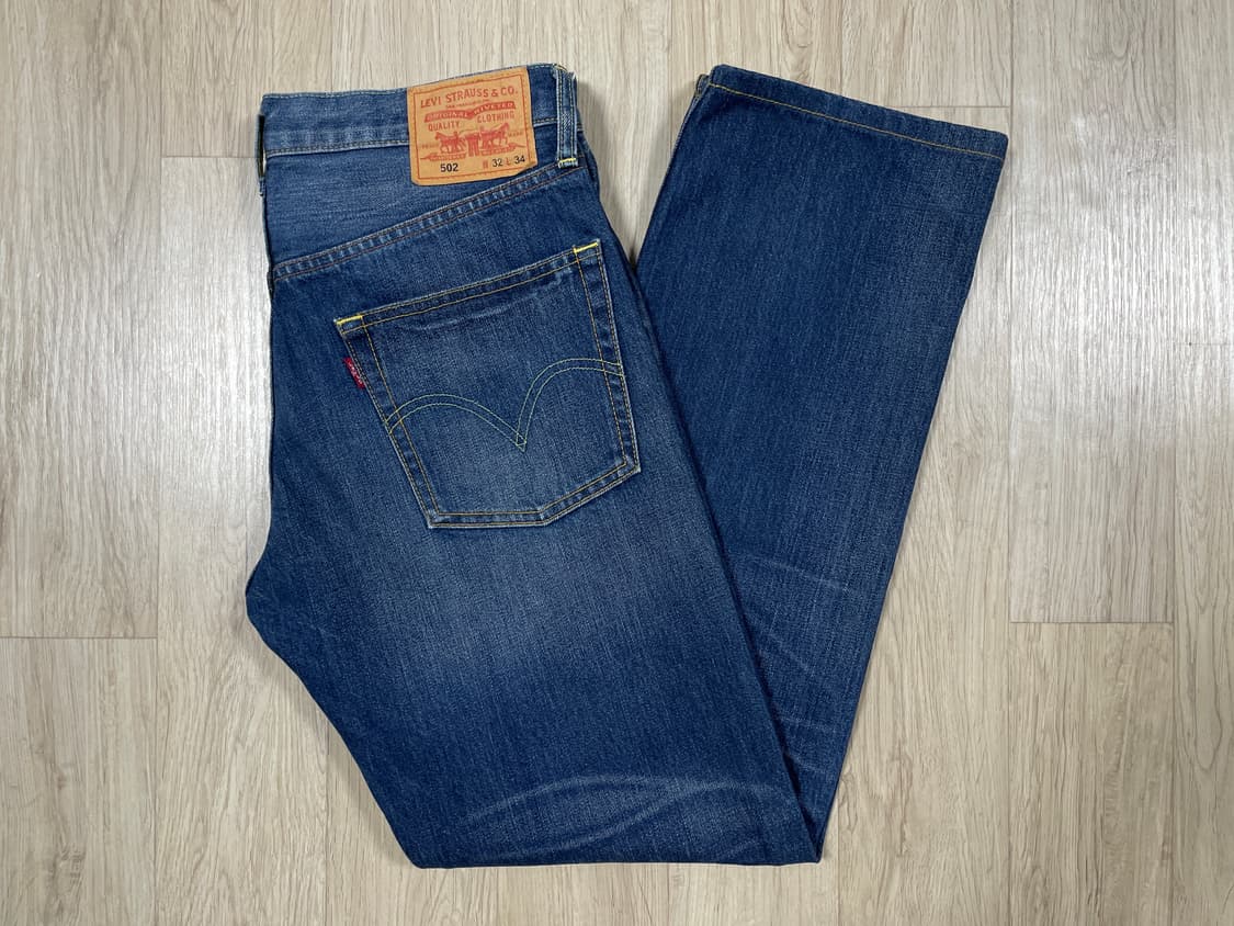 32) 00's 리바이스 매장판 502 일자핏 워싱 데님팬츠 상품이미지1