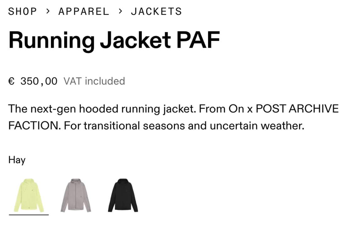 (M) 파프 x 온러닝 윈드브레이커 바람막이 상품이미지5