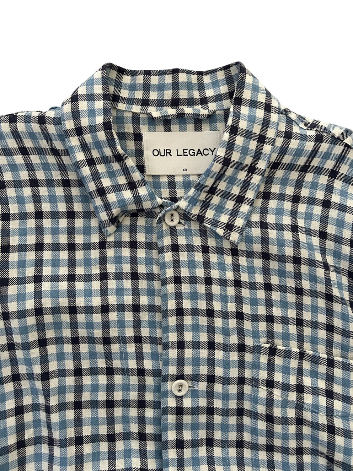 OUR LEGACY Blue Tartan Shirt 상품이미지3