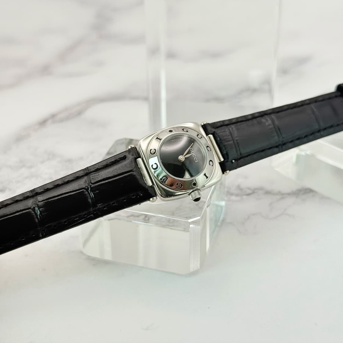 80s90s 빈티지 구찌 홀스빗 클래식 블랙다이얼 워치 상품이미지2