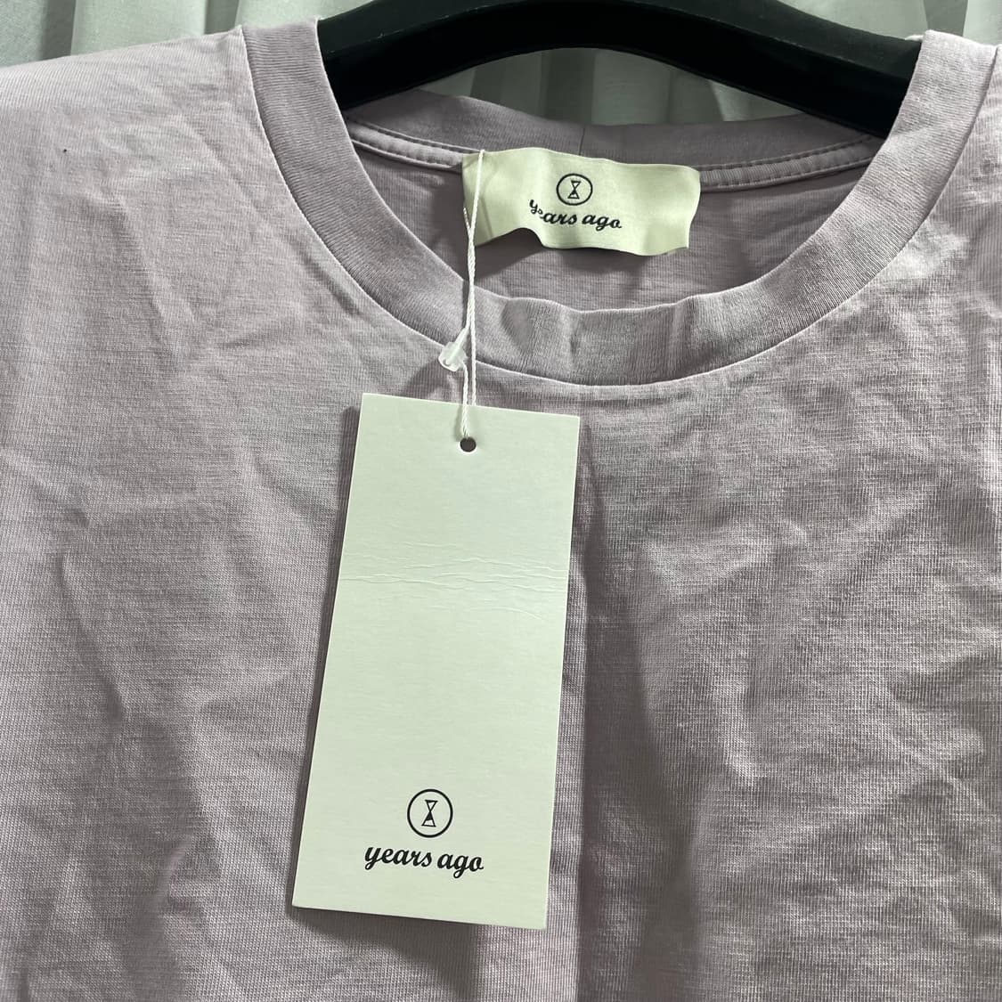 이얼즈어고/ 슬로건 반팔 티셔츠 라벤더/ L 상품이미지7