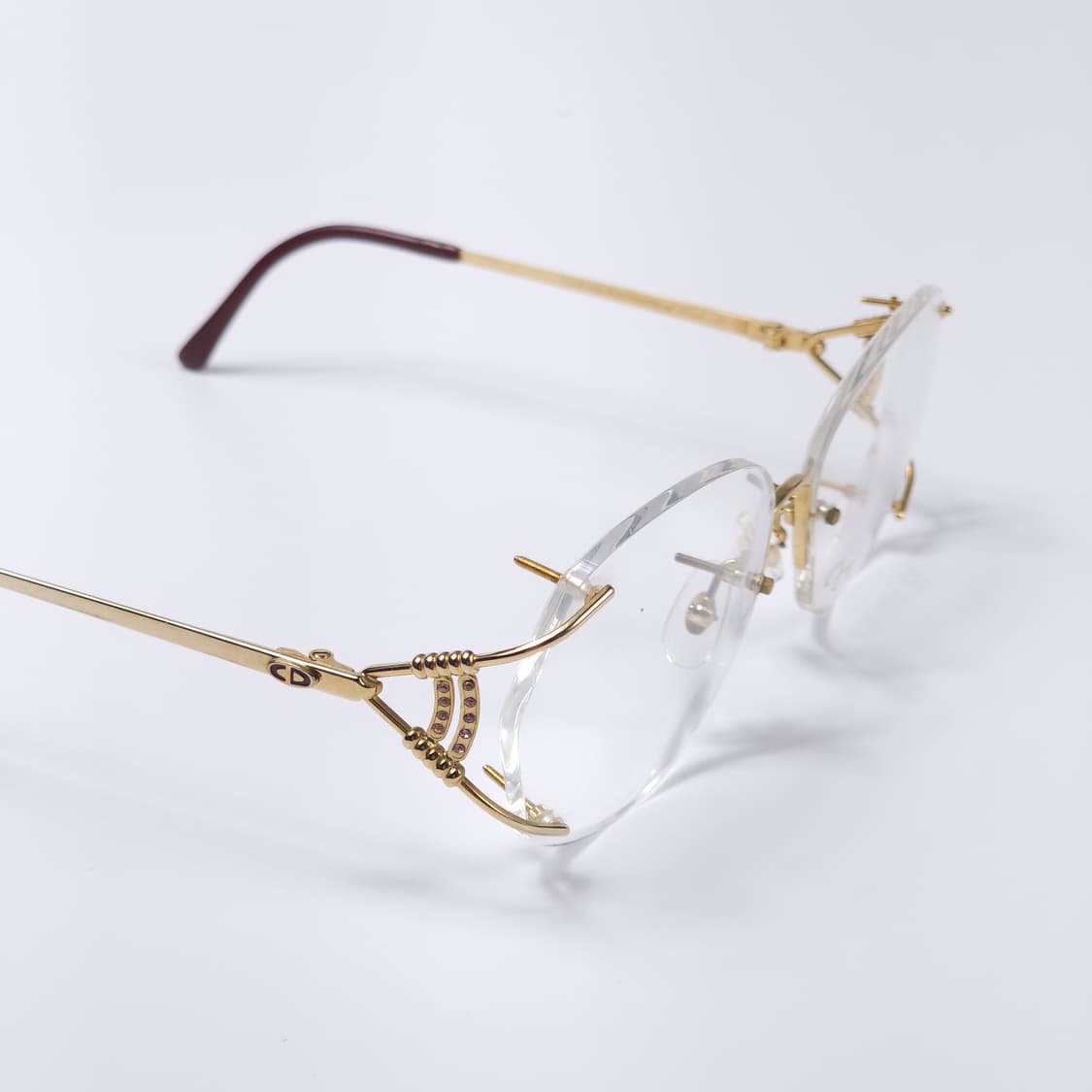 90's 크리스챤디올 올드빈티지 무테 안경 상품이미지6