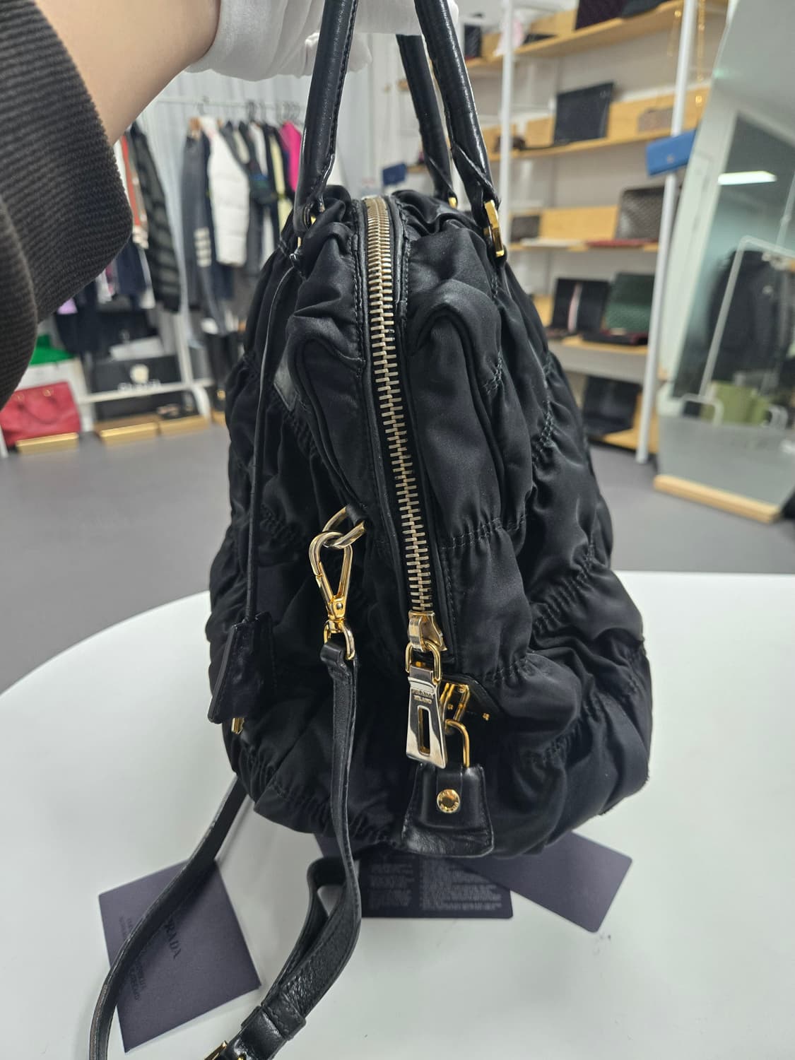 [A급컨디션] 프라다 고프레 숄더백 상품이미지4