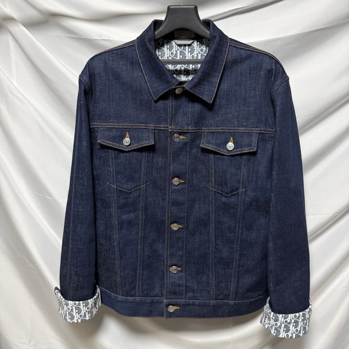 [S+급/54] 디올 오블리크 데님 트러커 청자켓 상품이미지1