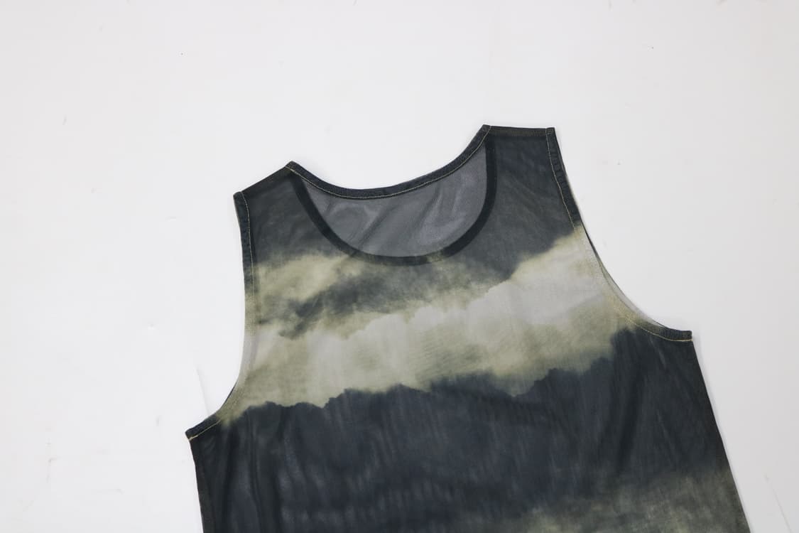 빈티지 타이다이 메쉬 슬리브리스 탱크탑 (FREE) 상품이미지7