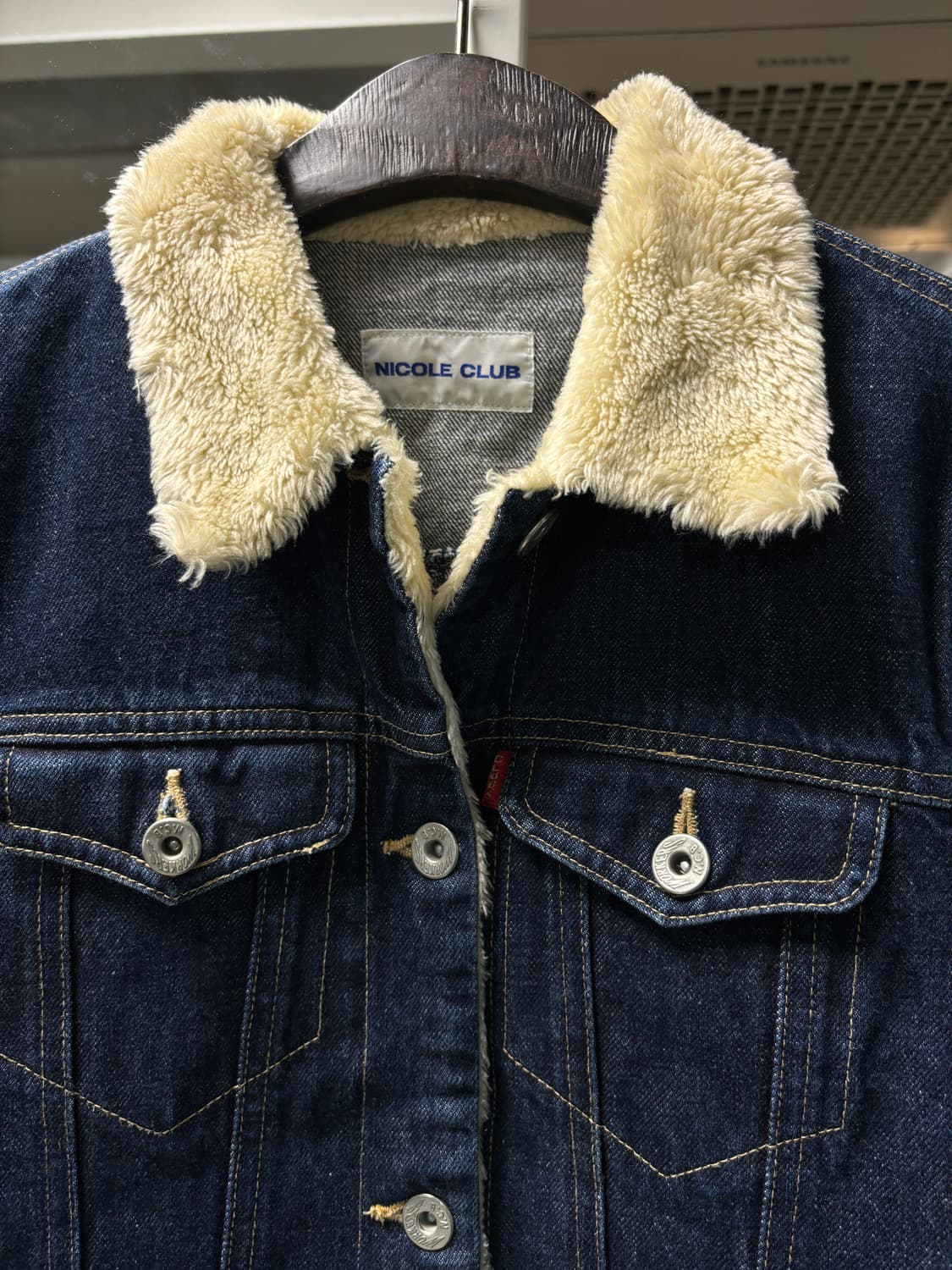 니콜 클럽 데님 쉐르파 자켓 상품이미지5