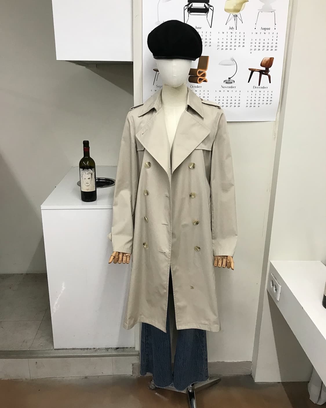 버버리 블루라벨 더블 트렌치 코트 상품이미지6