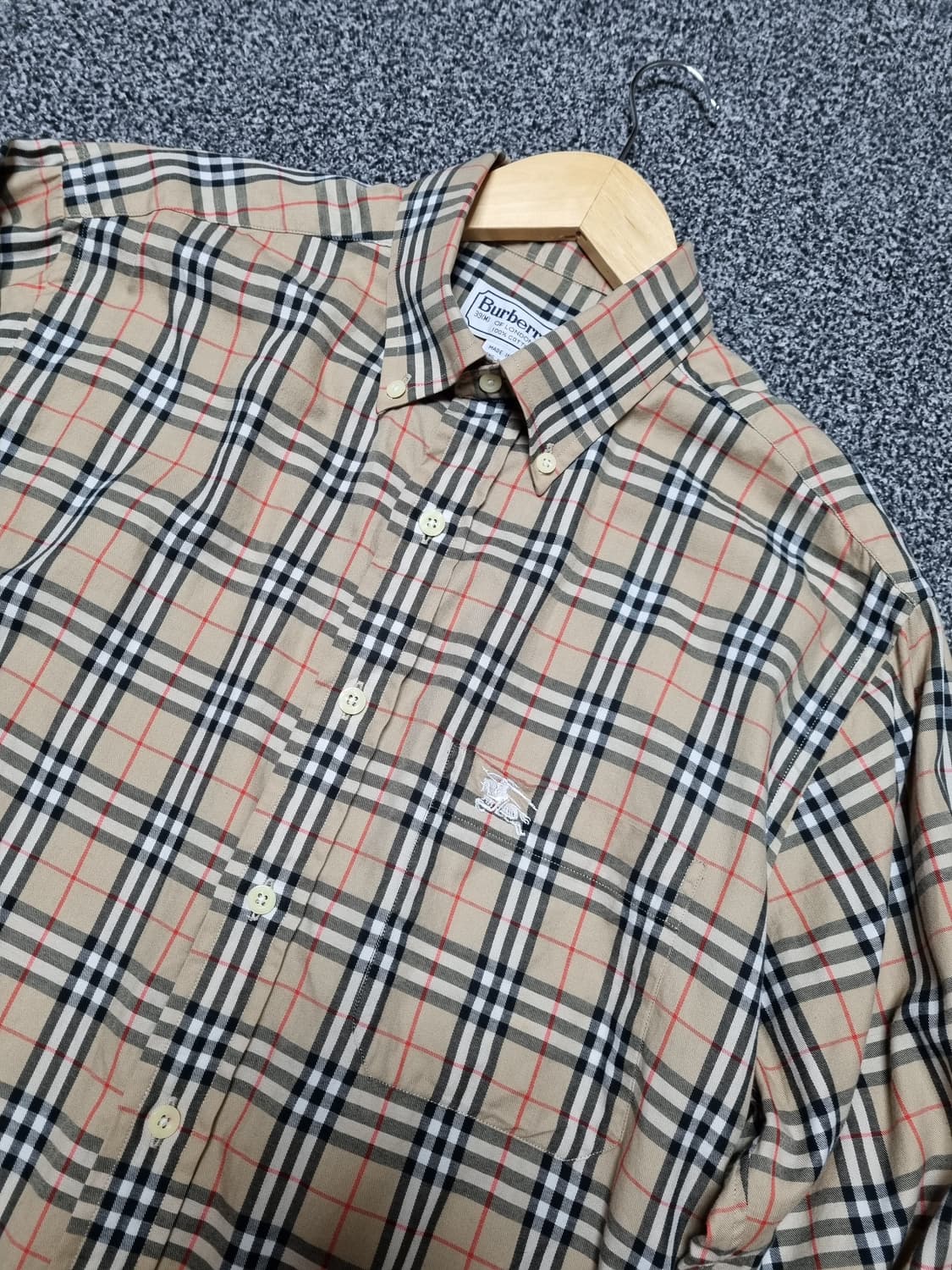 (정품) 버버리 남성 노바체크 셔츠 남방 상품이미지1