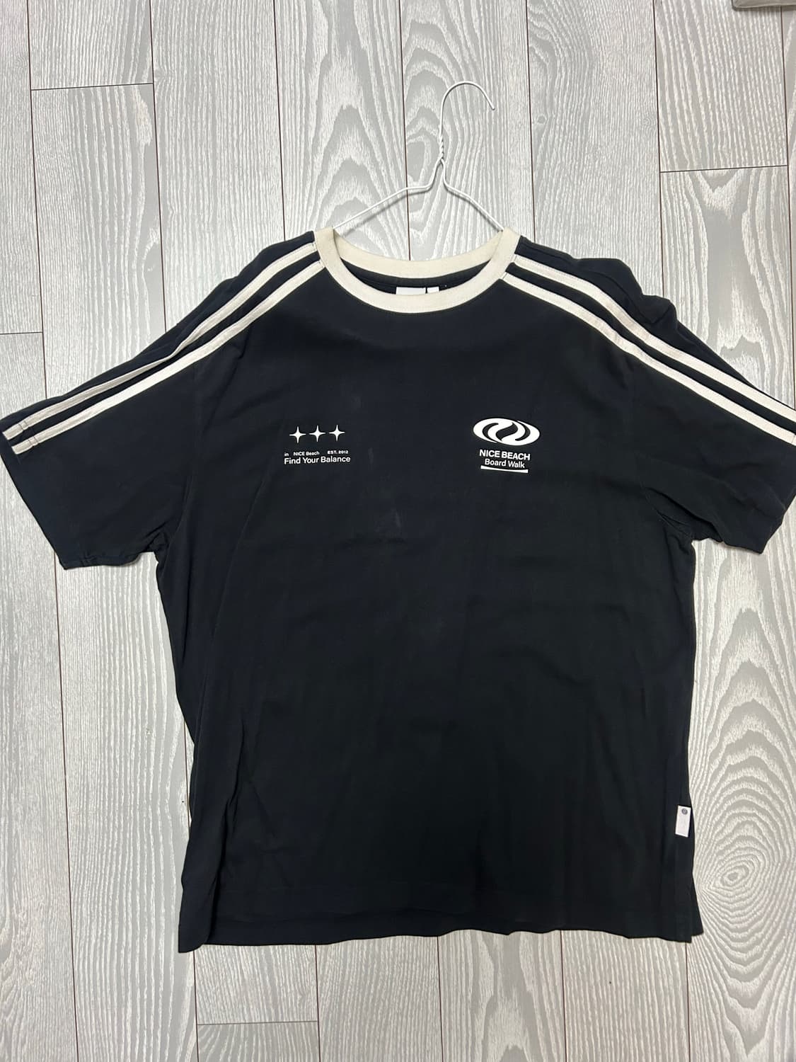 어반디타입 풋볼 져지 티셔츠 블랙 M 상품이미지1