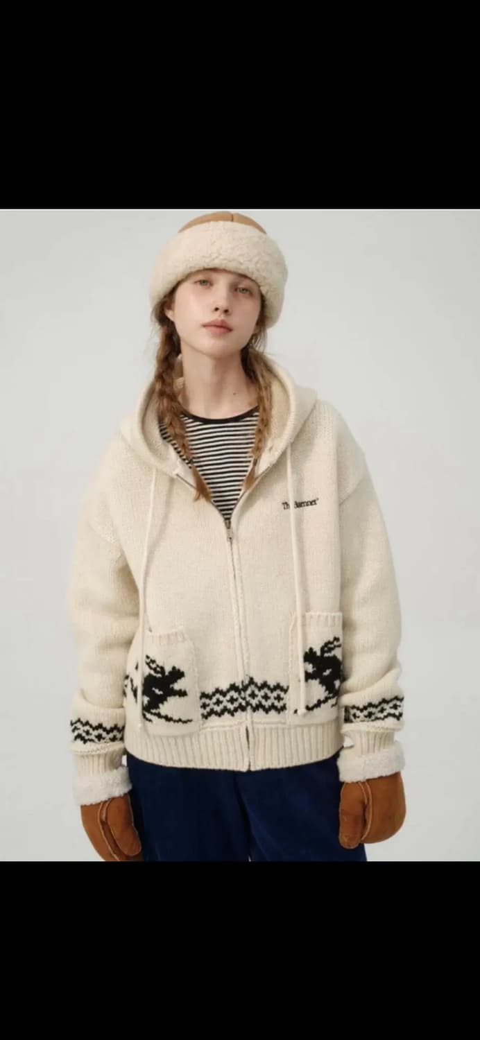 더바넷 집업 후드 가디건 상품이미지1