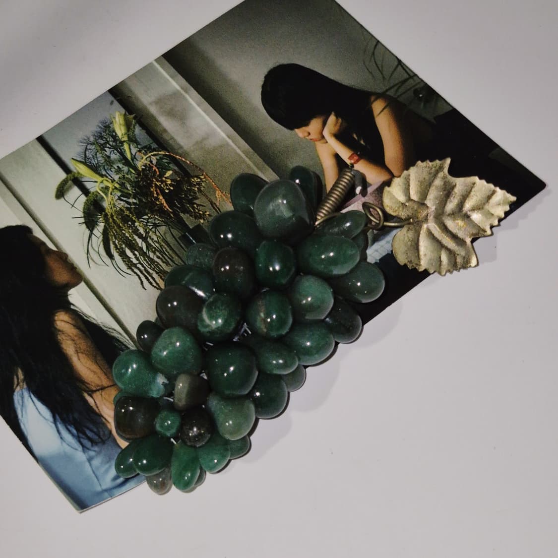 70s 브라질 아벤츄린 천연석 포도 오브제 상품이미지9