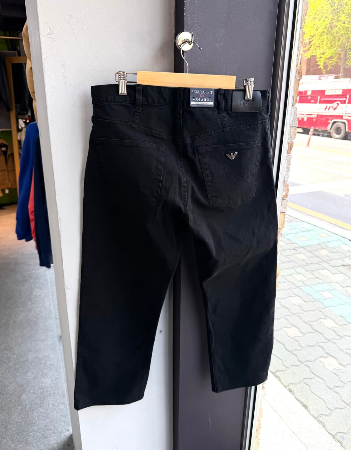 34/ 아르마니 신형 백로고 컴포트패브릭 팬츠 상품이미지6