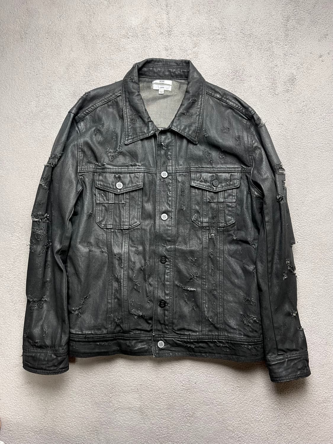 [L] LOPE 코팅진 데님자켓-100-105 상품이미지1