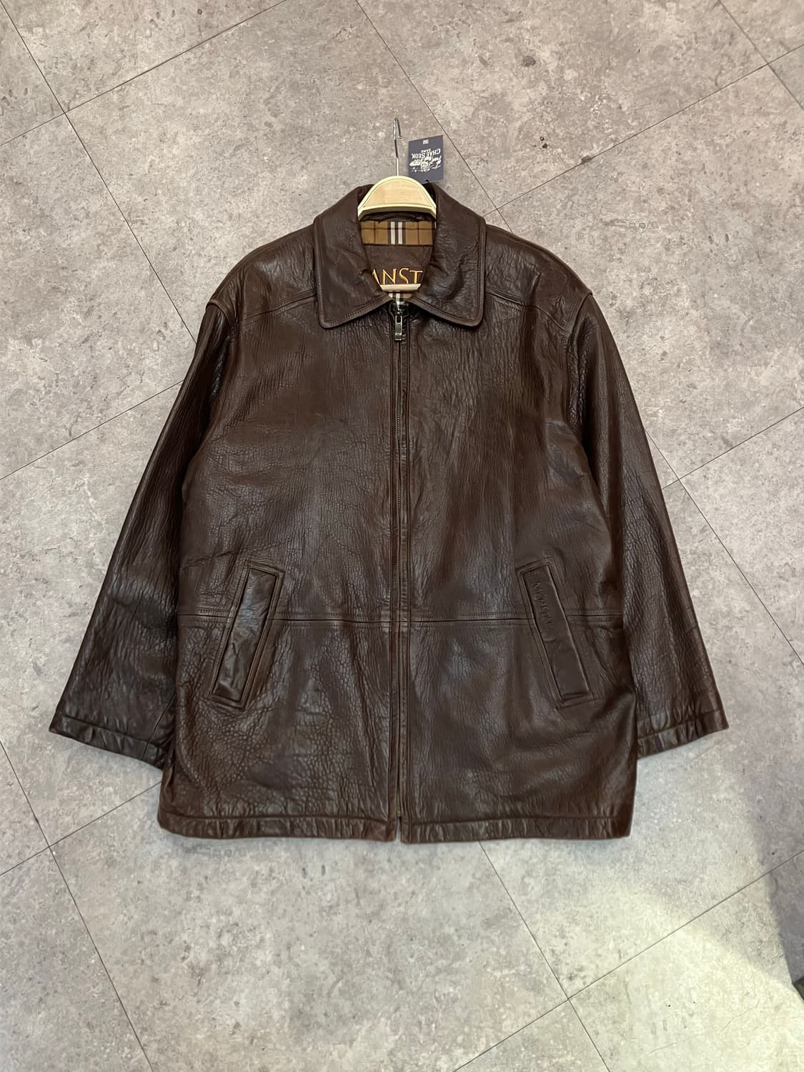 빈티지 양가죽 자켓 브라운 L #csz2910 상품이미지1
