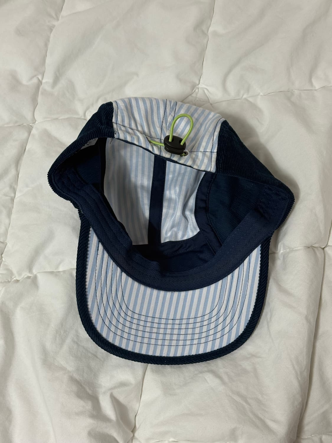 브레인데드 네이비 스트라이프 캡 모자 상품이미지2