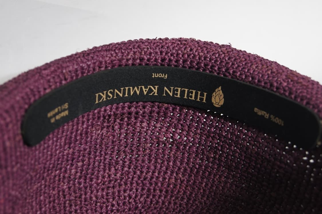 헬렌카민스키 라피아 모자 퍼플 상품이미지5