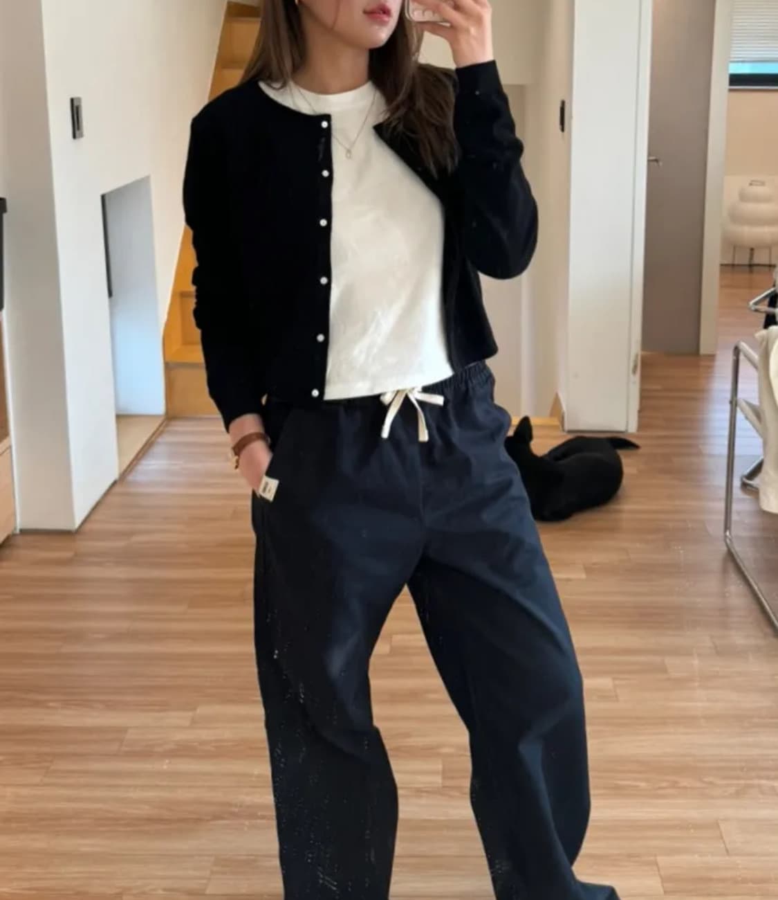 새상품 글로니 지 클래식 스탠다드 핏 가디건 상품이미지2