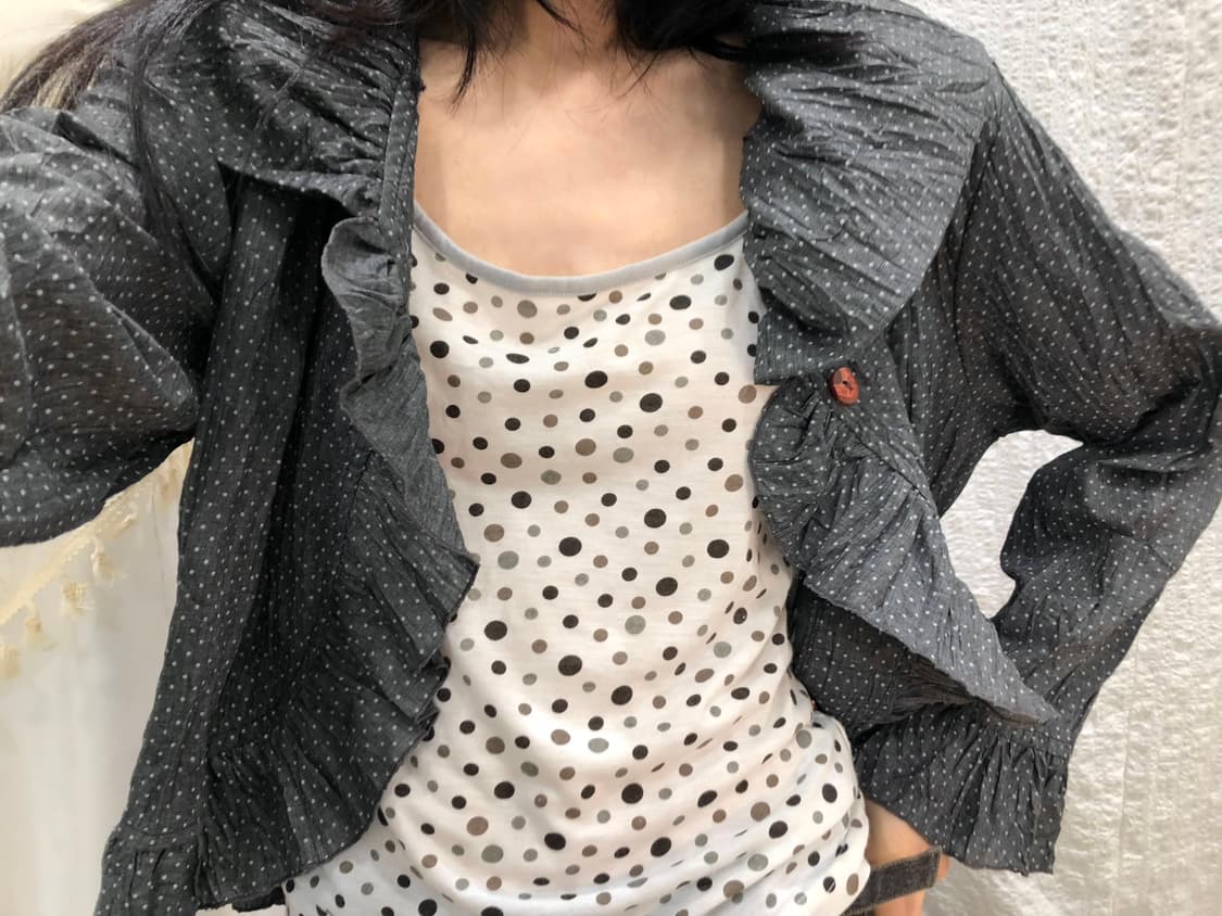 mini polka sleeveless 상품이미지1