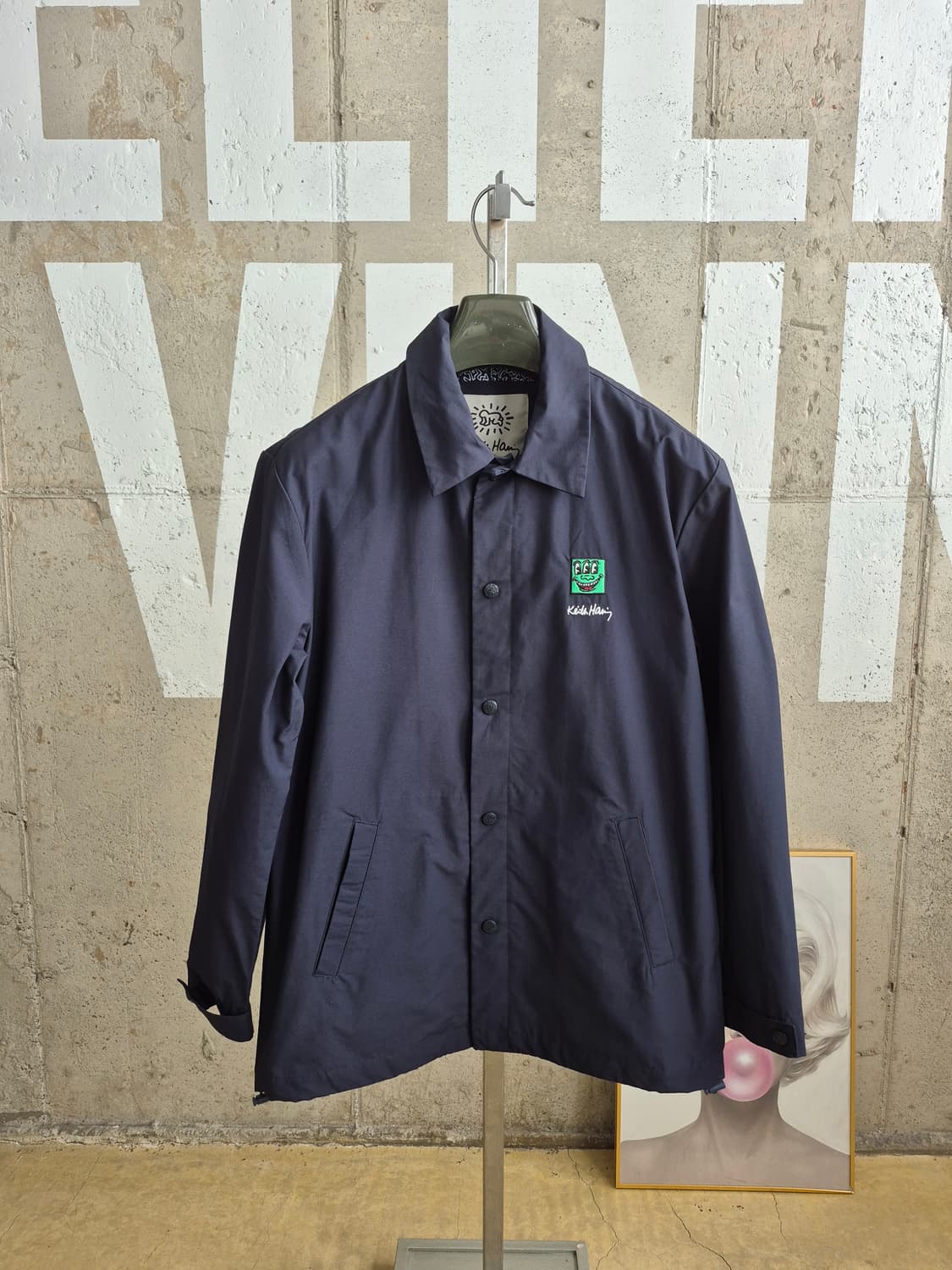 키스해링 네이비 코치 자켓(95) 상품이미지1