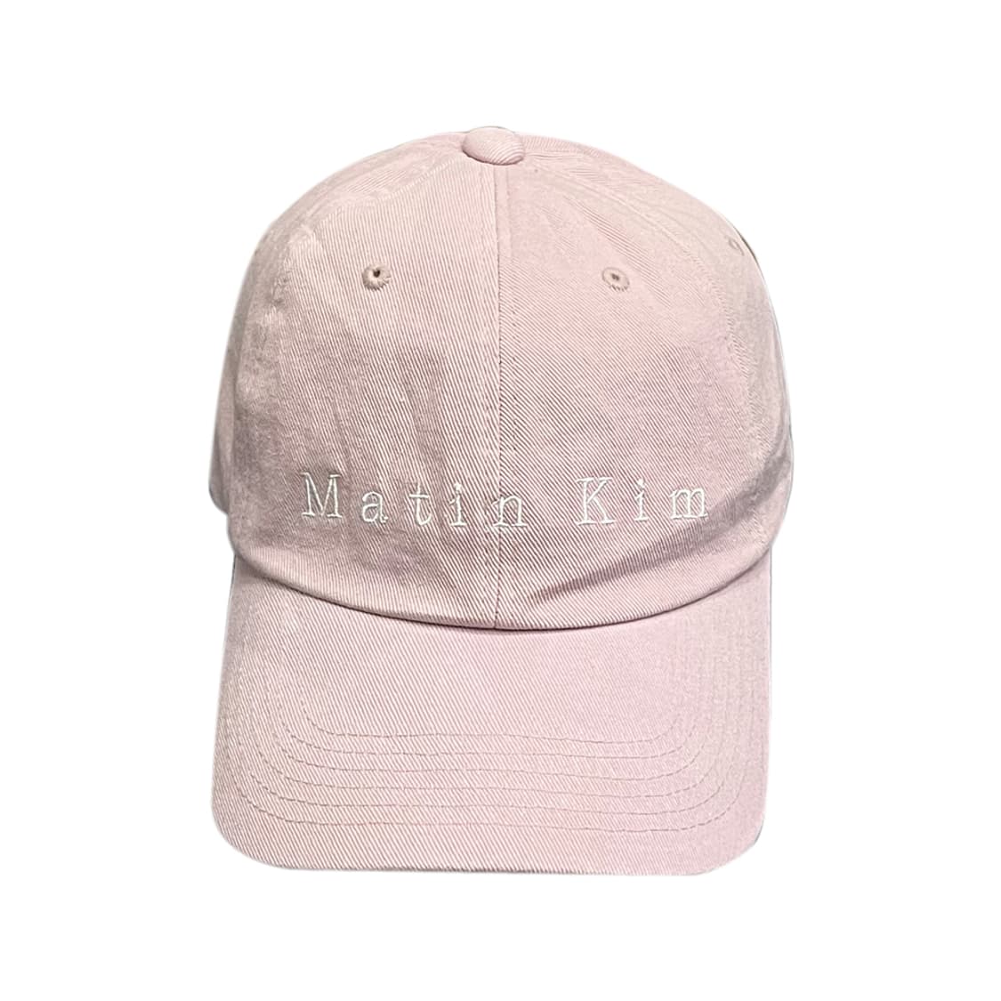 마뗑킴 라이트 핑크 코튼 워시드 볼캡 모자 상품이미지2