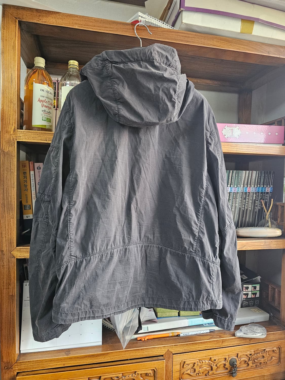 씨피 컴퍼니 가먼트다잉 블랙 105사이즈 cp 후드 자켓 팔아요 상품이미지8