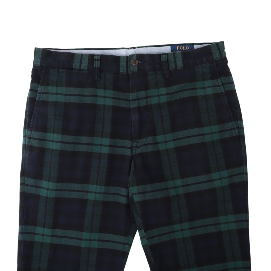 폴로 랄프로렌 타탄 체크 스트레치 슬림 코튼 팬츠 상품이미지2