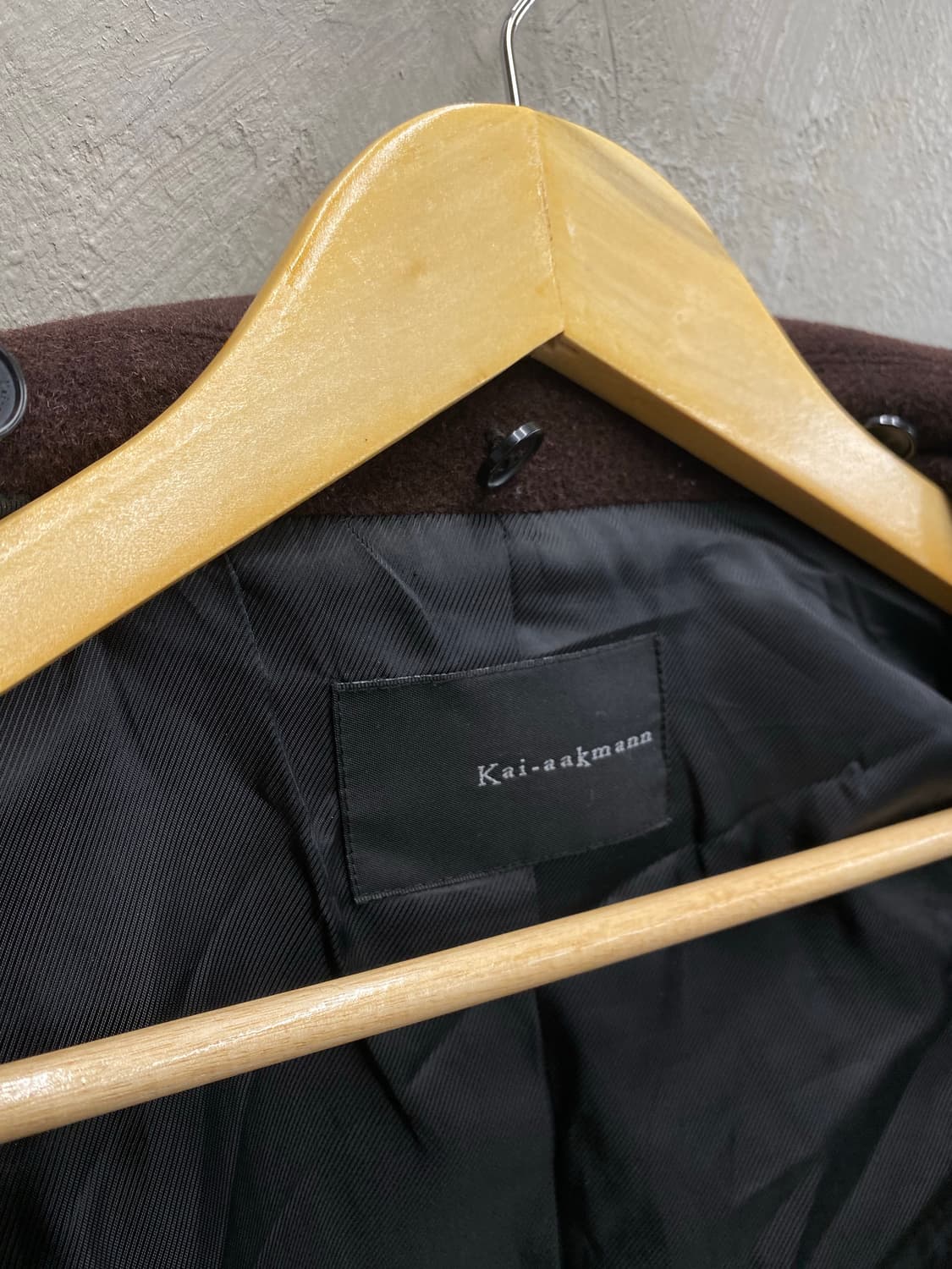 [M] Kai-aakmann 카이아크만 브라운 캐시미어 블렌디드 자켓 상품이미지9